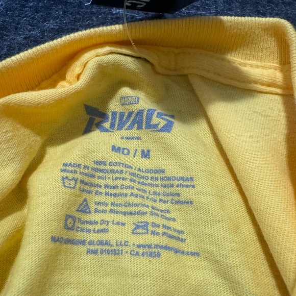 Marvel Rivals Yellow Graphic Tee/Top - Picture 2 of 7